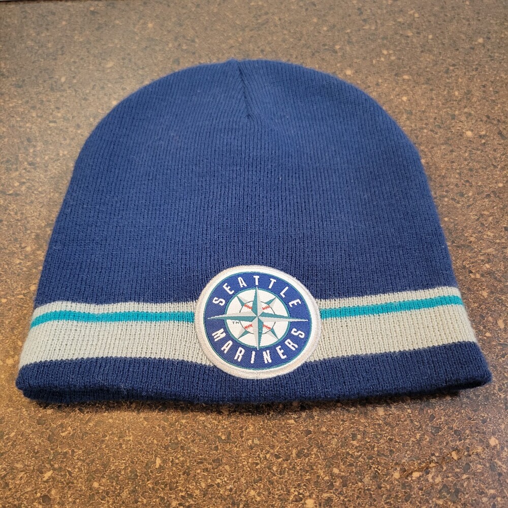 NBA Seattle Mariners Snoqualmie Casino Bannie Hat Mens Blue White Adjustable Cap